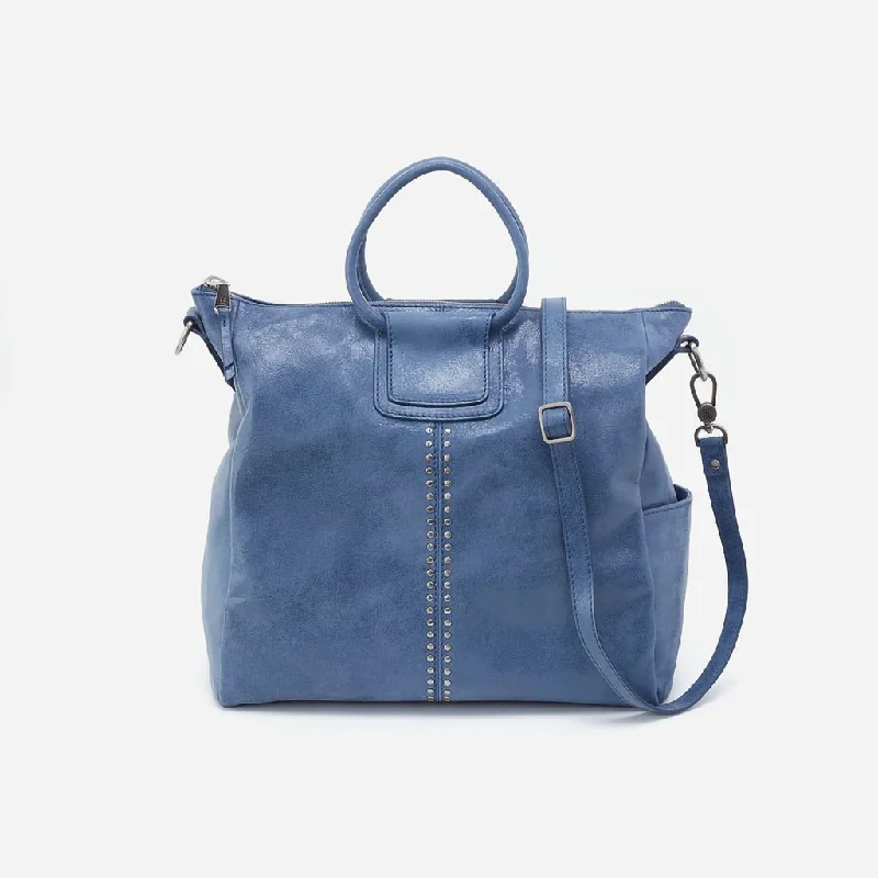 HOBO : Sheila Large Satchel in Buffed Leather - Azure