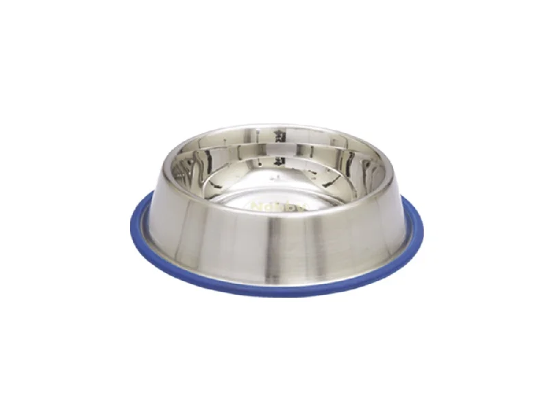 73542 NOBBY Dog Stainless steel bowl, anti slip 0,45 L 19,5 cm