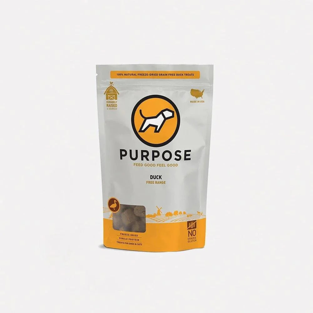 Purpose - Freeze Dried Duck Bites Treats for Dogs & Cats