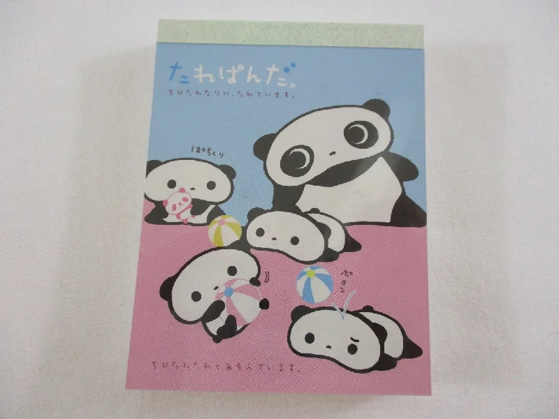 Cute Kawaii San-X Tarepanda Mini Notepad / Memo Pad - C - 2008 - Rare HTF