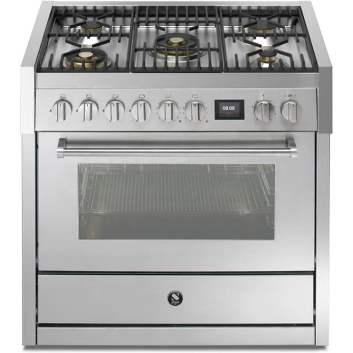 Steel Genesi 90 Series 36-inch Dual-Fuel Range with 5 Burners GQY9S-4M-SS