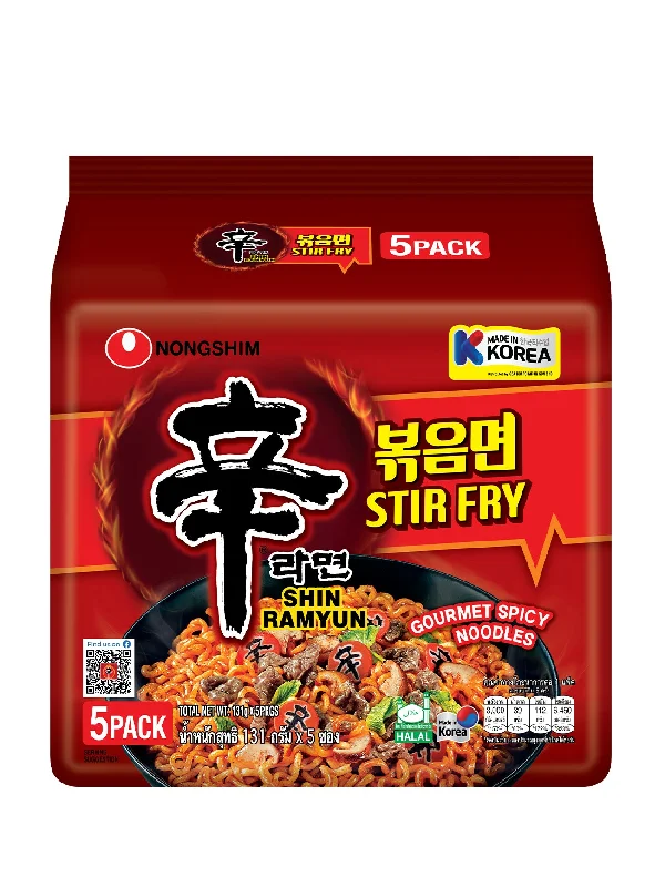 NONGSHIM SHIN RAMYUN STIR FRY 5X131G