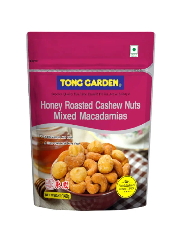 TONG GARDEN CASHEW NUT MIX MACADAMIA HONEY 140GM