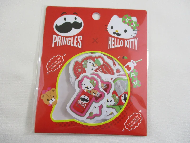 Cute Kawaii Sanrio Hello Kitty x Pringles Stickers Sack - Preowned