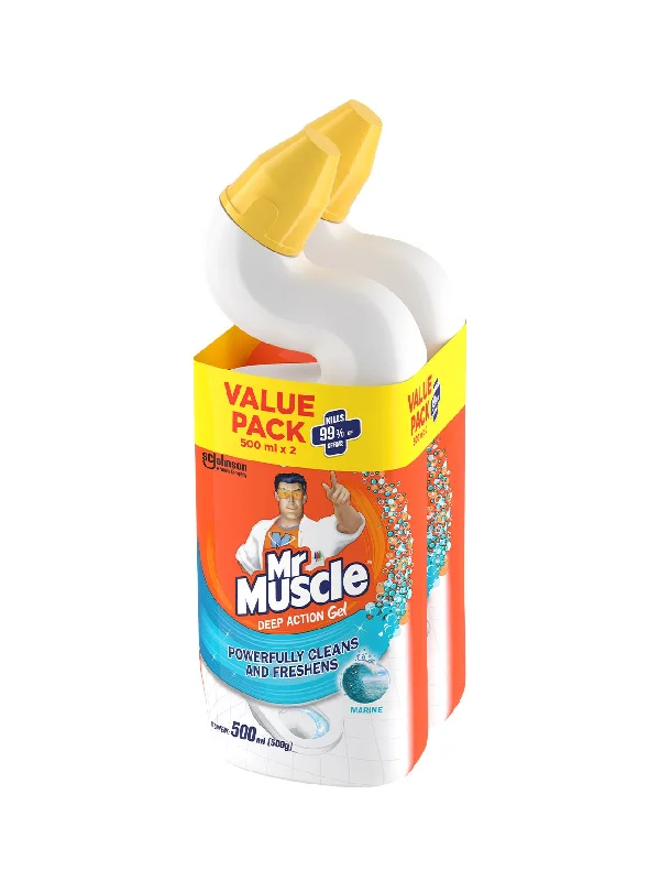 MR MUSCLE ADV TOILET CLEANER MARINE 2X500ML