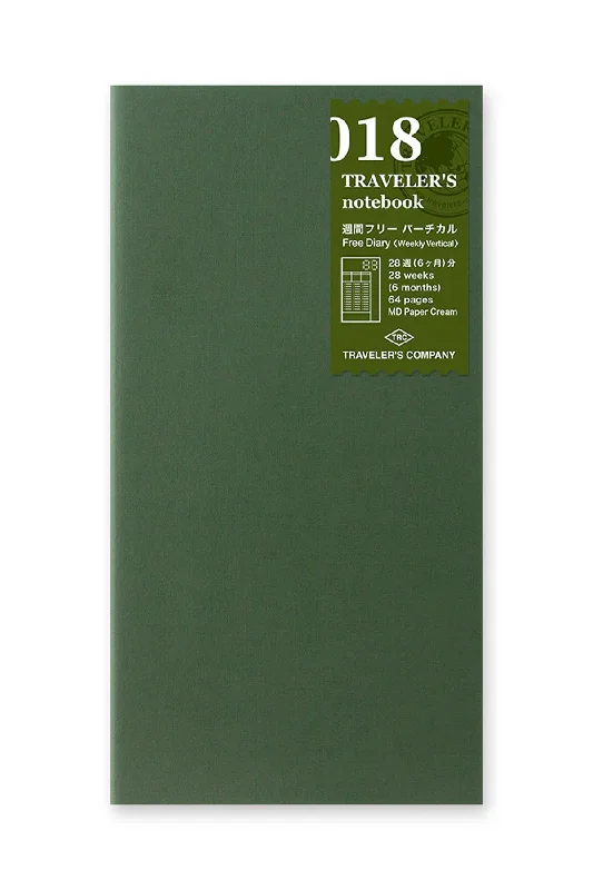 TRAVELER'S COMPANY 018 Open Dated Weekly Vertical Planner