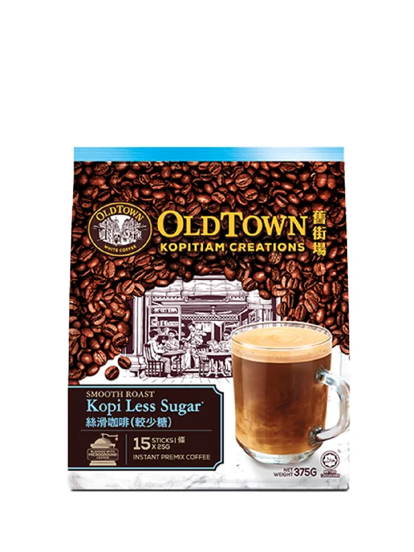 OLD TOWN KOPITIAM SMOOTH ROAST LESS SUGAR 15SX25G