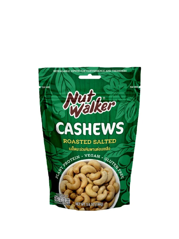 NUT WALKER ROASTED SALTED CASHEWS 160G