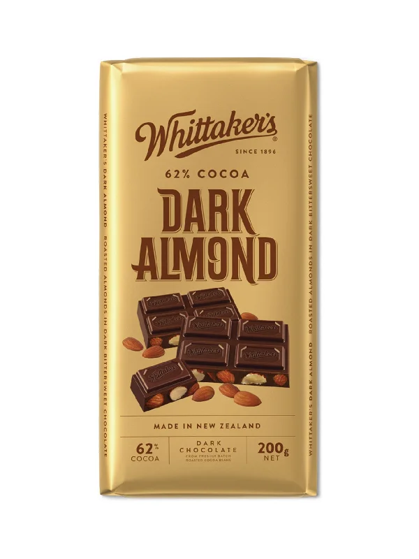 WHITTAKERS BLOCKS DARK ALMOND 200G