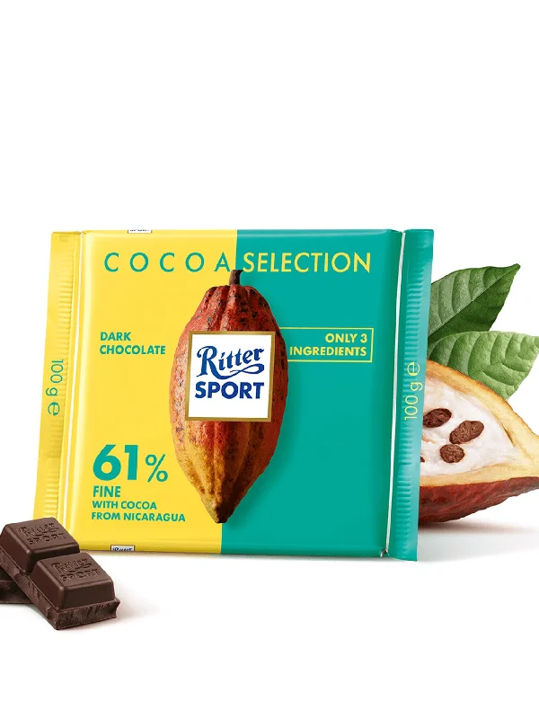 RITTER SPORT NICARAGUA COCOA 61% 100G