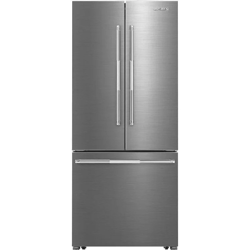 Smeg 30-inch, 16 cu. ft. Freestanding French 3-Door Refrigerator FD30UXI