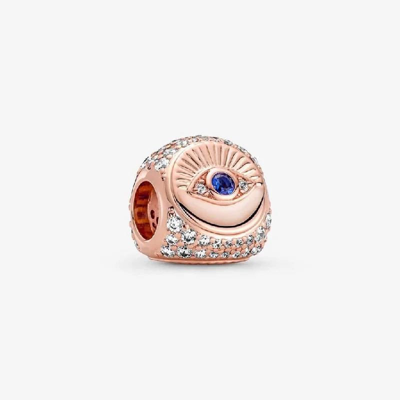 PANDORA : Hamsa, All-seeing Eye & Feather Three-sided Charm