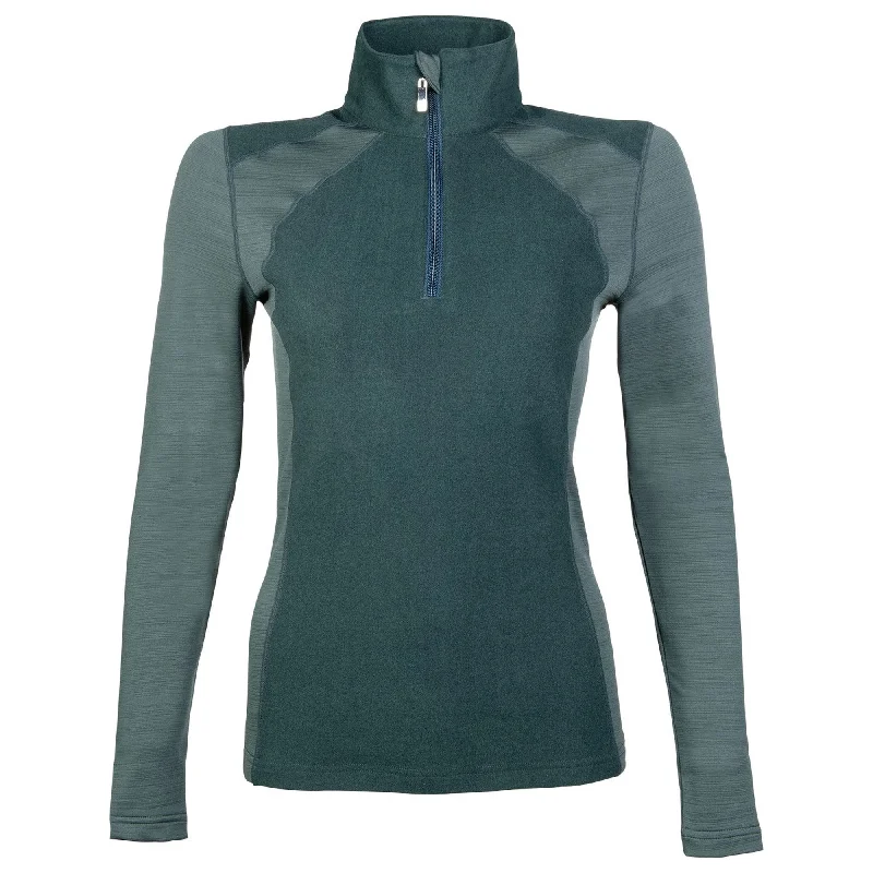 Hkm Ladies Duo Functional Shirt - Deep Green