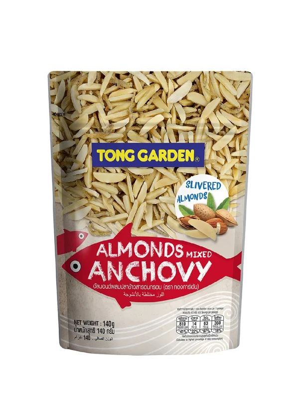 TG ALMONDS MIXED ANCHOVY 140G