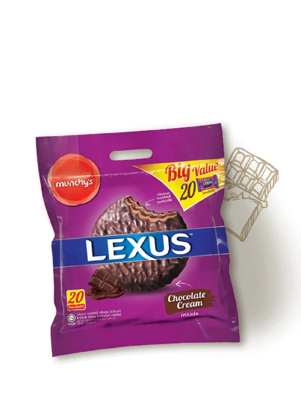 MUNCHYS LEXUS CHOC COATED CHOC 360G