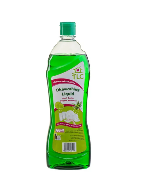 TLC DISHWASH LIQ ALOE VERA & LIME 900L