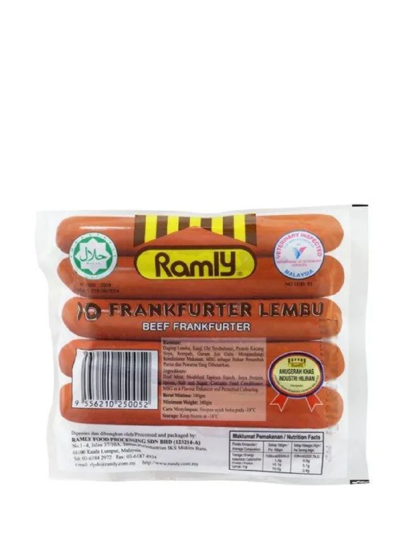 RAMLY BEEF FRANK 340G