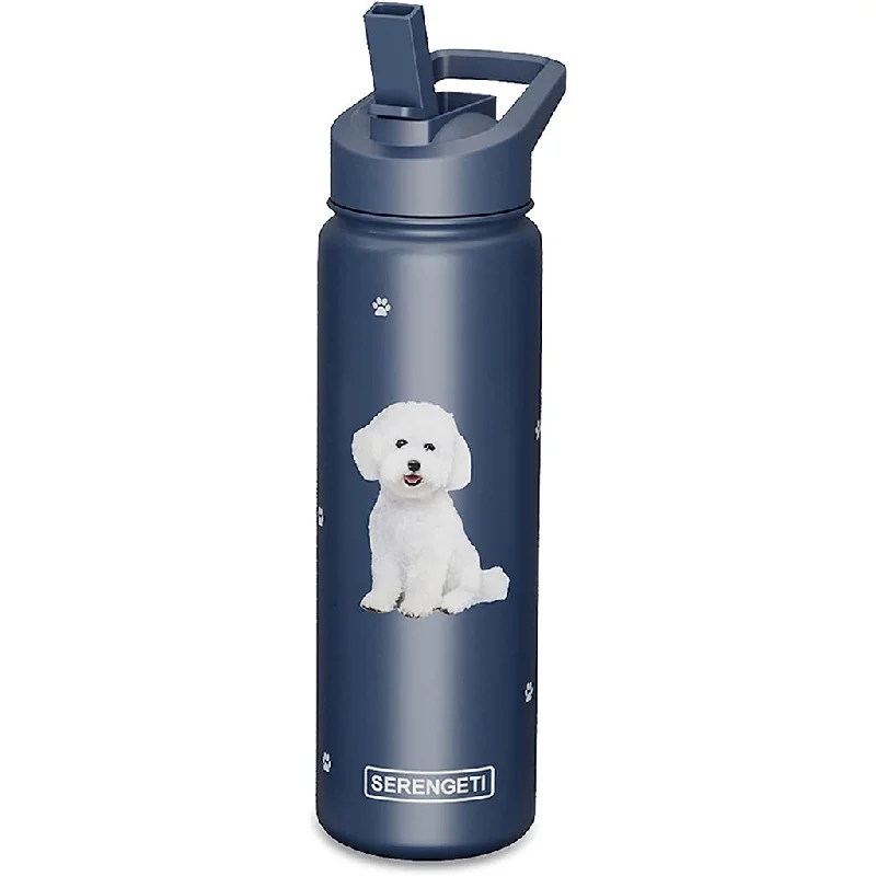 E & S Pets : Serengeti Bichon Frise 24 oz Water Bottle