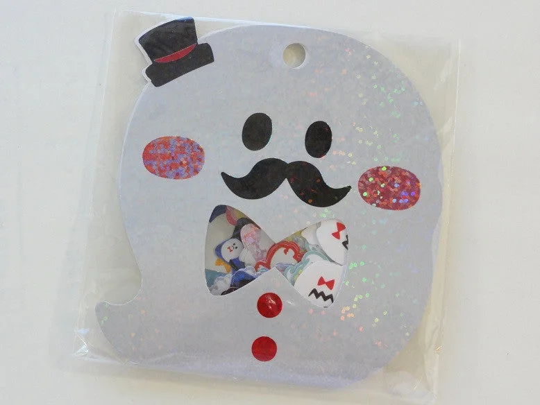 VHTF Collectible Vintage Preowned Cute Kawaii Q-Lia Ghost Friend Halloween Stickers Flake Sack - Vintage