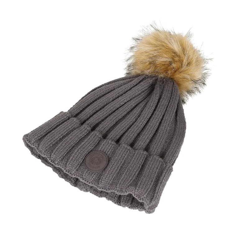 Aubrion Team Bobble Hat - Grey