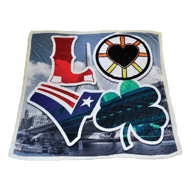 Ultimate Sherpa Boston Throw Blanket