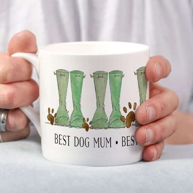 This Is Nessie Best Dog Mum Paw Print Mug