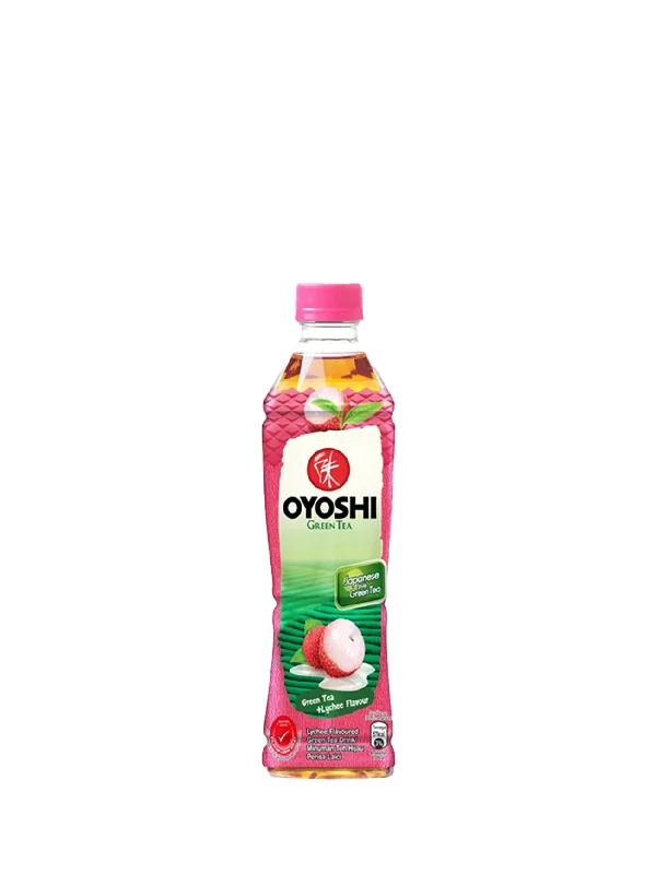 OYOSHI LYCHEE GREEN TEA 380ML