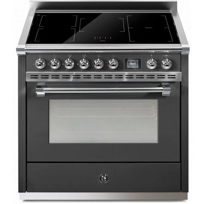 Steel Ascot 90 Induction Range with 5 Cooking Zones AQ9S-5FI-AN-C