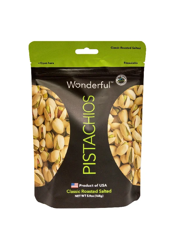 WONDERFUL CLASSIC RSTD SALTED PISTACHIOS 168G