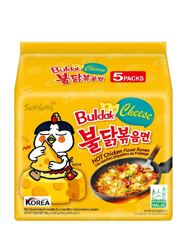 SAMYANG HOT CHICKEN CHEESE RAMEN 5X140GM