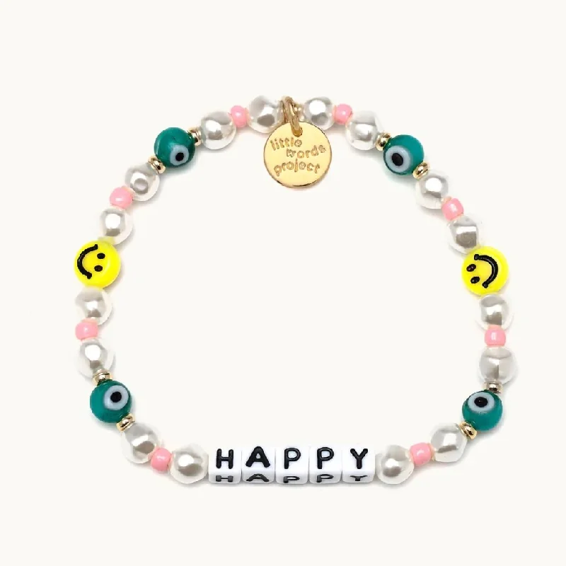 Little Words Project : Happy- Pearl Bracelet - S/M