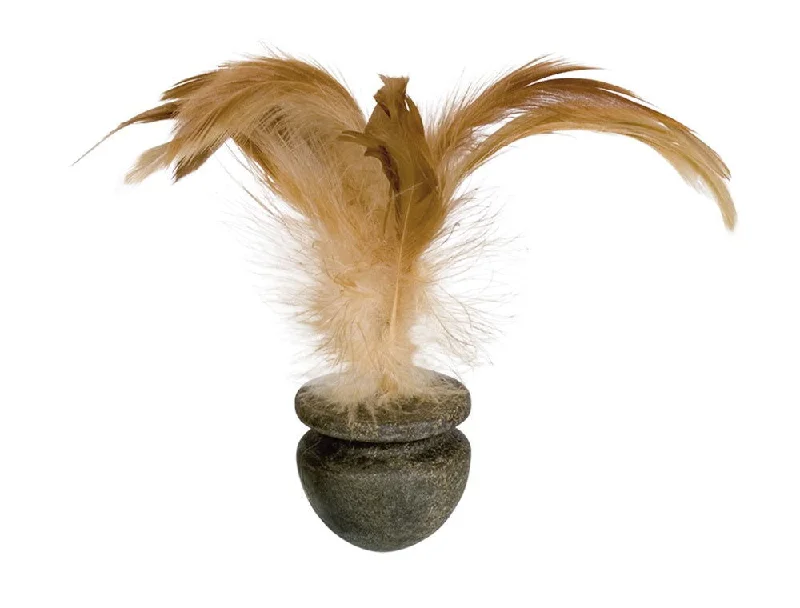 66925 NOBBY Catnip rotary with feathers 4 cm / 16 cm