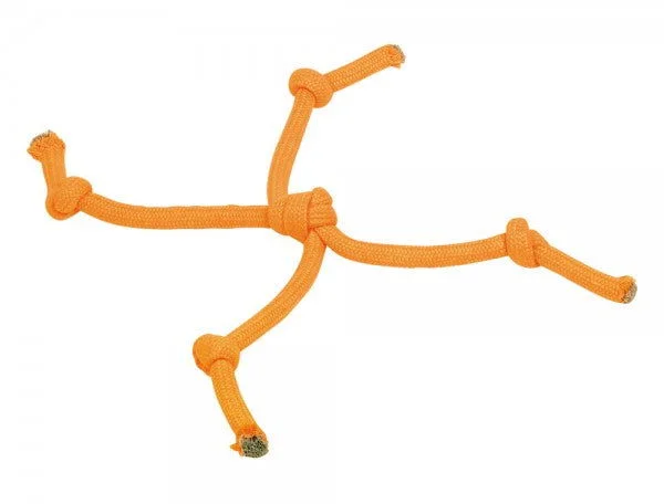 60345 NOBBY Rope Toy "NEON", Knotspider orange 43 cm