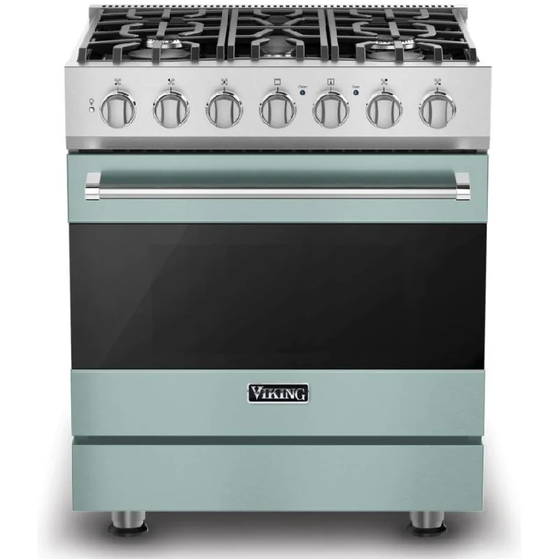 Viking 30-inch Freestanding Gas Range with ProFlow™ Convection Baffle RVGR33025BSPLP