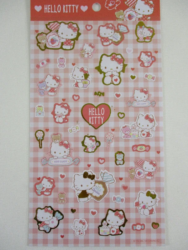 Cute Kawaii Sanrio Hello Kitty Large Sticker Sheet - B - for Journal Planner Craft Agenda Diary Project Gift Favorite