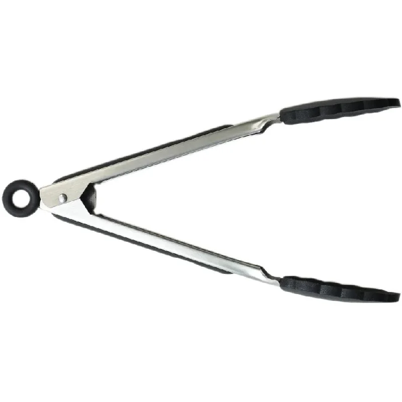 Meyer 9" Stainless Steel Locking Tongs with Silicone 48197