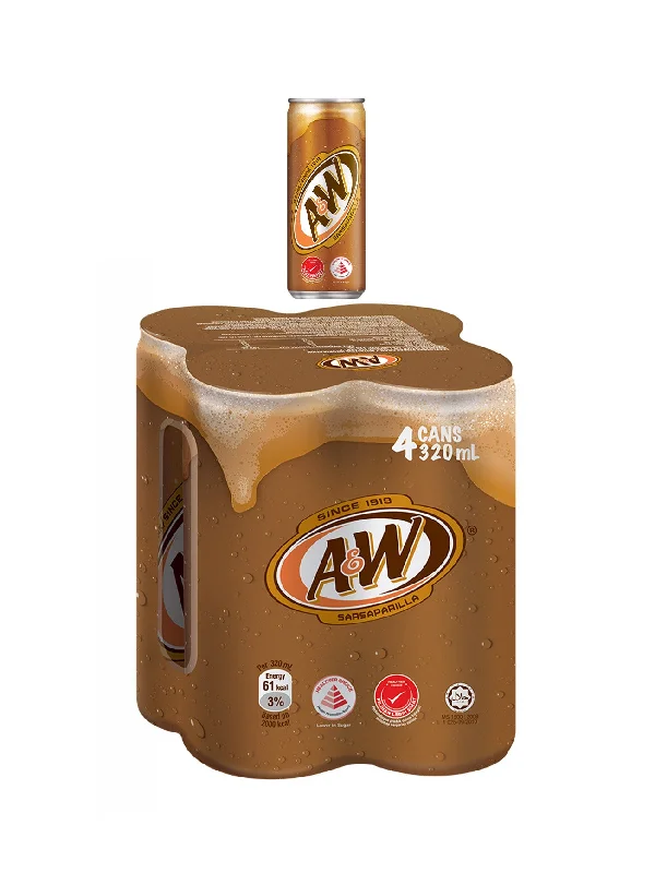 A&W SARSAPARILLA 4X320ML