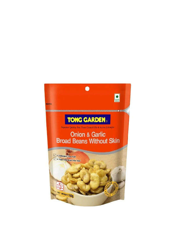 TONG GARDEN BROAD BEANS WITH ONION GARLIC 160GM