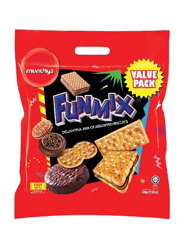 MUNCHYS FUNMIX ASSORTED BISCUITS 500G