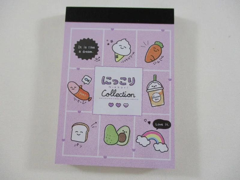 Cute Kawaii Crux Fruit Vegetable Collection Mini Notepad / Memo Pad - Stationery Designer Paper Collection