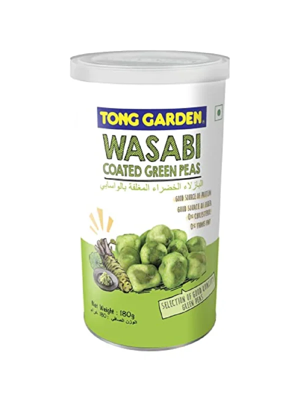 TONG GARDEN WASABI COATED GREEN PEAS 180GM