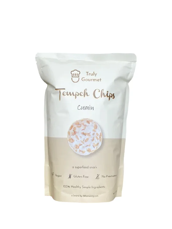 TRULY GOURMET TEMPEH CHIPS CUMIN 80G