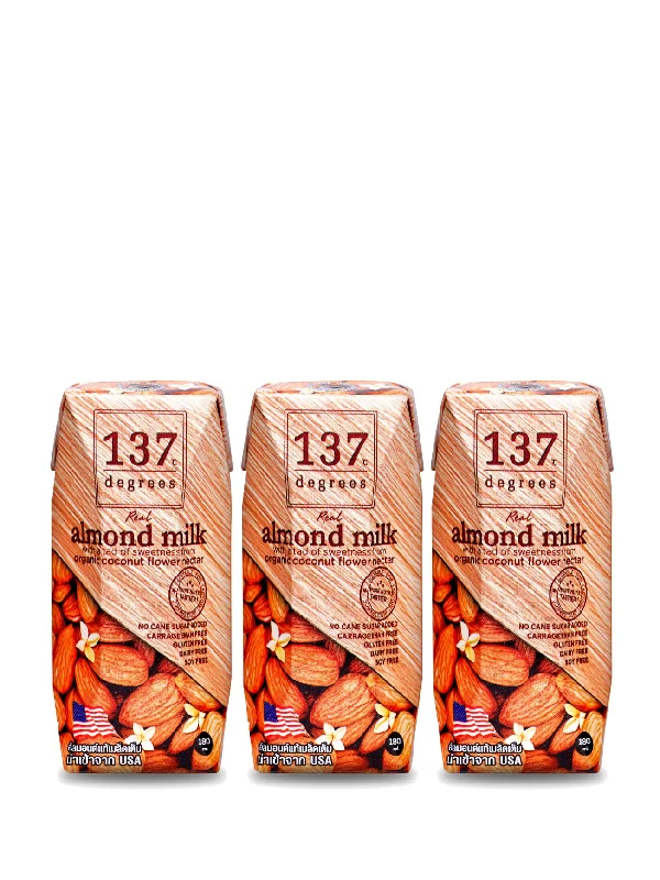 137 DEGREES ALMOND MILK ORIGINAL 3X180ML