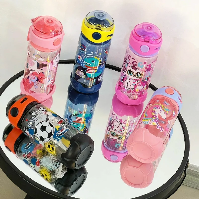 Unicorn/Kitty/Football Theme 580ml Water Bottle for Kids