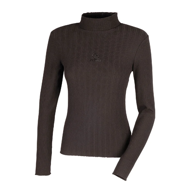 Pikeur Selection Ladies Rip Shirt - Liquorice