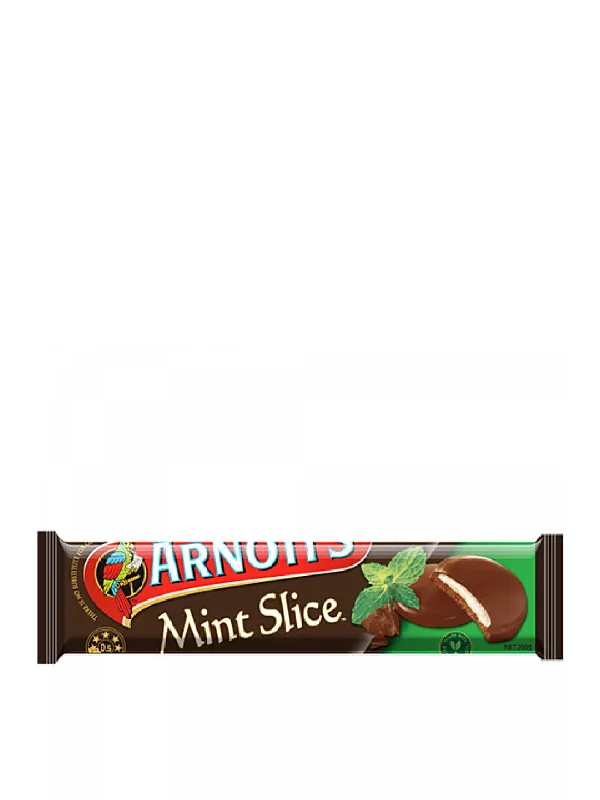 ARNOTTS MINT SLICE CHOC BISCUITS 200G