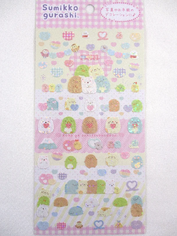 Cute Kawaii San-X Sumikko Gurashi Glitter Sticker Sheet 2023 A - for Planner Journal Scrapbook Craft Stationery Agenda Schedule