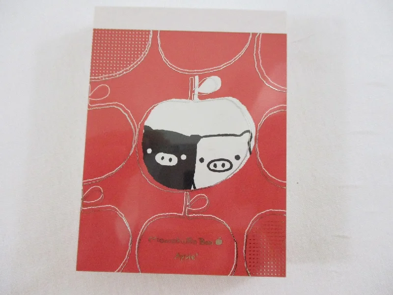 Cute Kawaii San-X MonokuRo Boo Piggy Mini Notepad / Memo Pad - B - 2008 - Rare HTF