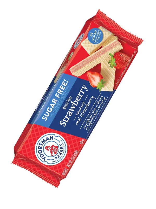 VOORTMAN SUGAR FREE STRAWBERRY WAFERS 255G