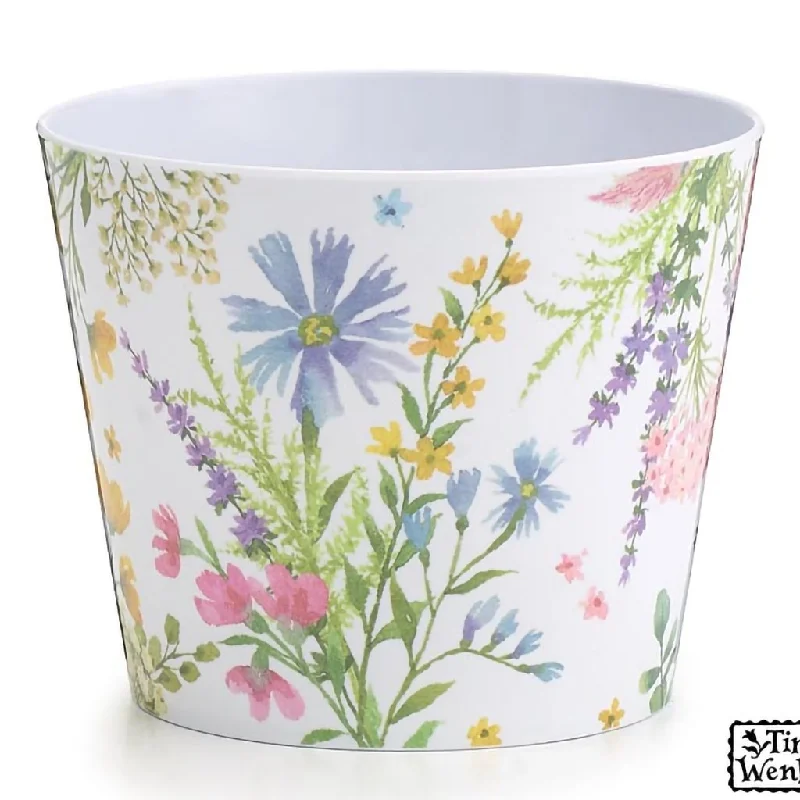 Burton & Burton : 6" Melamine Wildflower Pot Cover